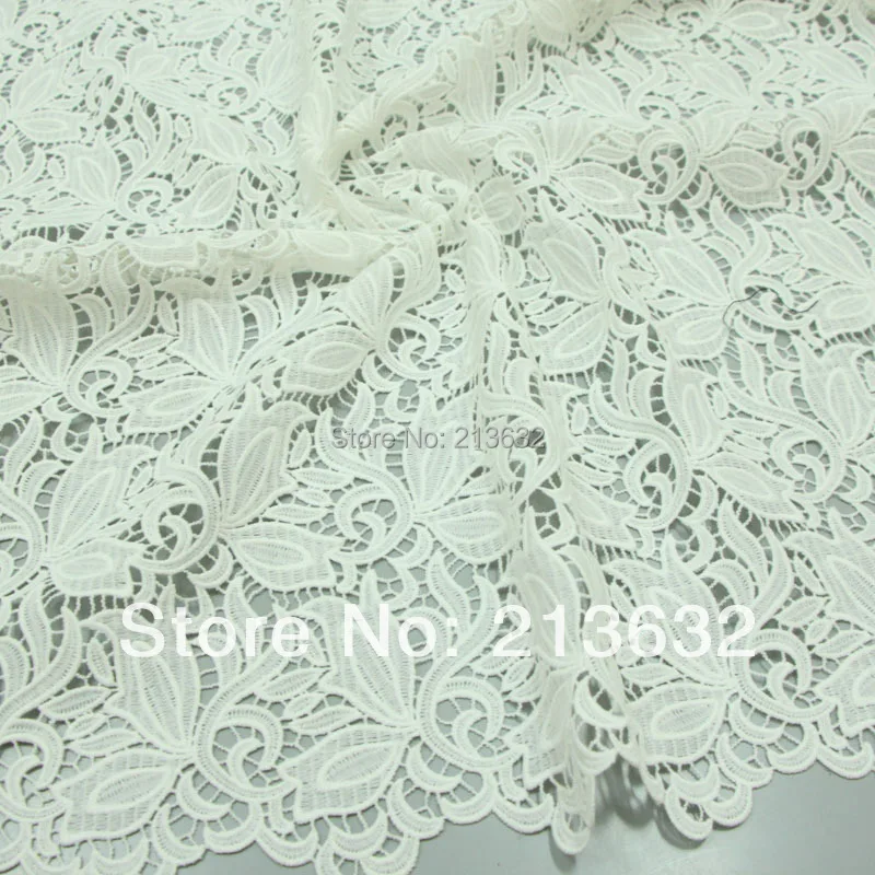 

D Po2 new polyester hollow out water soluble embroidered cloth factory orders full computer embroidery lace fabrics
