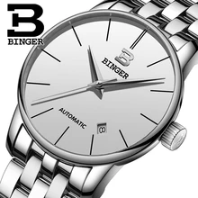 

BINGER Mens Watches Top Brand Luxury Automatic Mechanical Watch Men Full Steel Business Waterproof Fashion Sport Watches Men