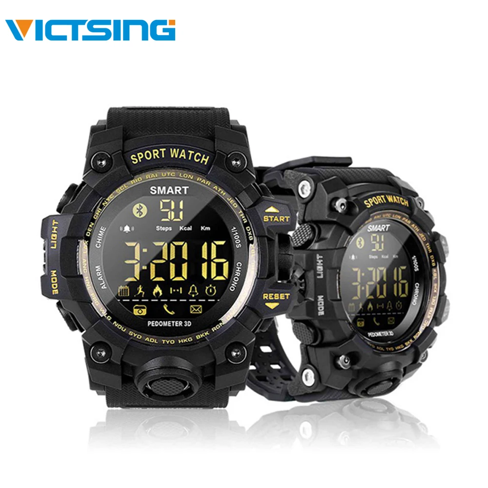 

VicTsing Smart Watch 50M Waterproof EX16S Smart Sport Watch Bluetooth Multifunction Remote Camera Pedometer Men's Wristwatch
