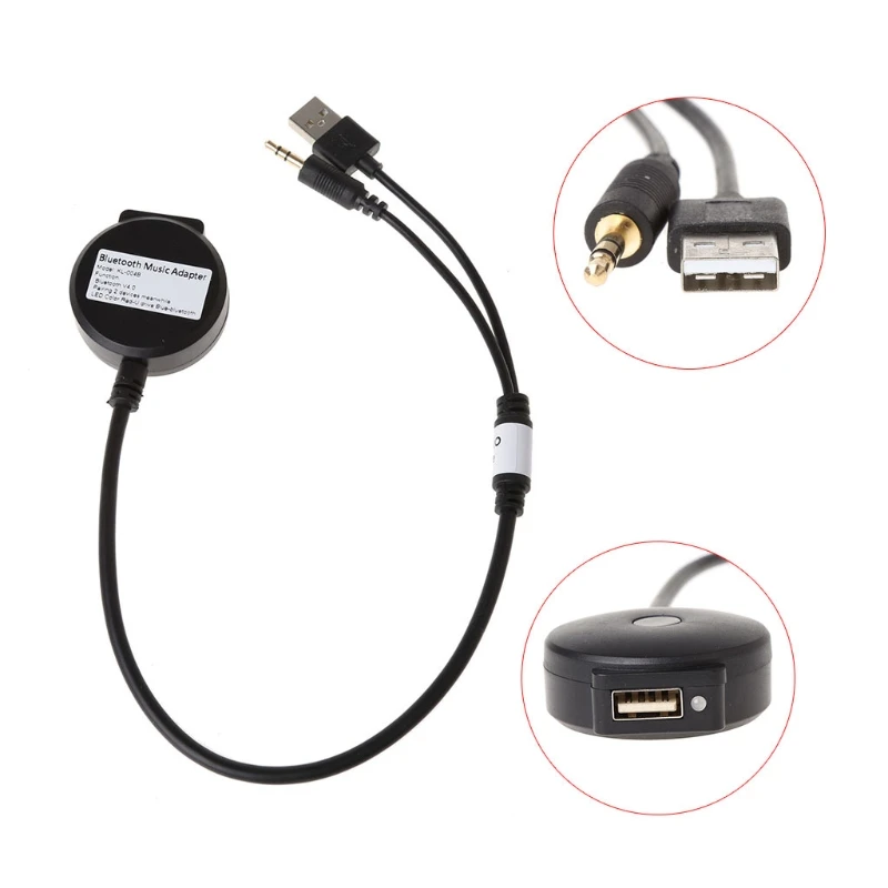 

3.5mm USB Male To Female Car Audio Aux Adapter Cable For BMW Mini Cooper