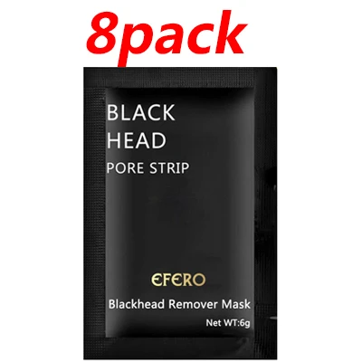 Полоски для носа, черная маска для удаления черных точек, маска для ухода за лицом, черная маска для носа, полоска для пор, Очищающая маска для кожи EFERO - Цвет: 8Pack Style 5