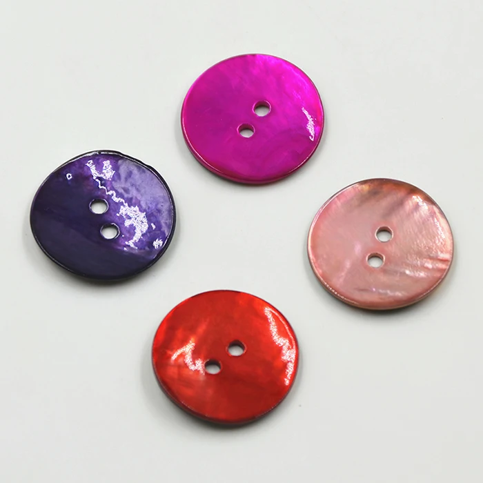 

4PCS/Lot Natural agoya texture paint red shell buttons shirt sweater manual button children DIY buttons10MM/12MM/15MM/18MM/20MM