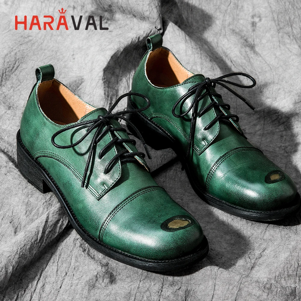 HARAVAL/обувь с квадратным носком в британском стиле удобная кожаная обувь женская обувь с перекрестными ремешками, танцы в стиле ретро, P59
