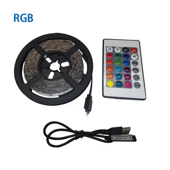

DC 5V 6V USB LED Strip Light 3528 SMD USB Power RGB LED Light lamp Flexible Tape 0.5M 1M 2M 3M 4M 5M TV Background Lighting