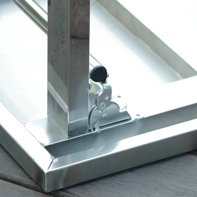 Folding Stainless Steel Table Workbench Training Table Conference Dining Table
