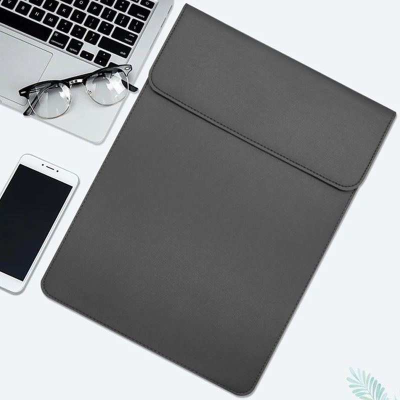 Сумка для ноутбука из искусственной кожи с застежкой на рукаве 15 6 Для Macbook Air 13 Pro
