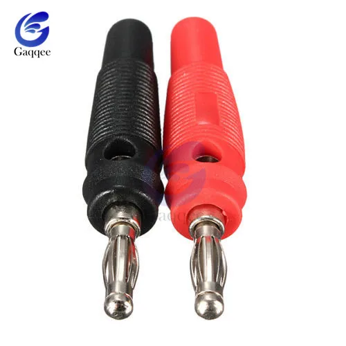 

4pcs 2pairs 4mm Plugs pure copper Gold Plated Musical Speaker Cable Wire Pin Banana Plug Connector connectors