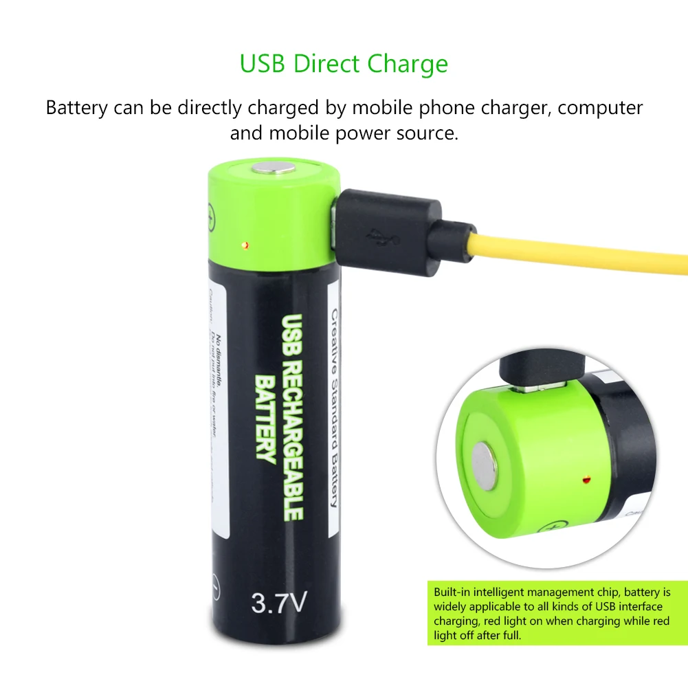 18650USB аккумуляторная батарея 3,7 V 1500mAh батарея микро usb зарядка игрушки пульт дистанционного управления литий-полимерный аккумулятор