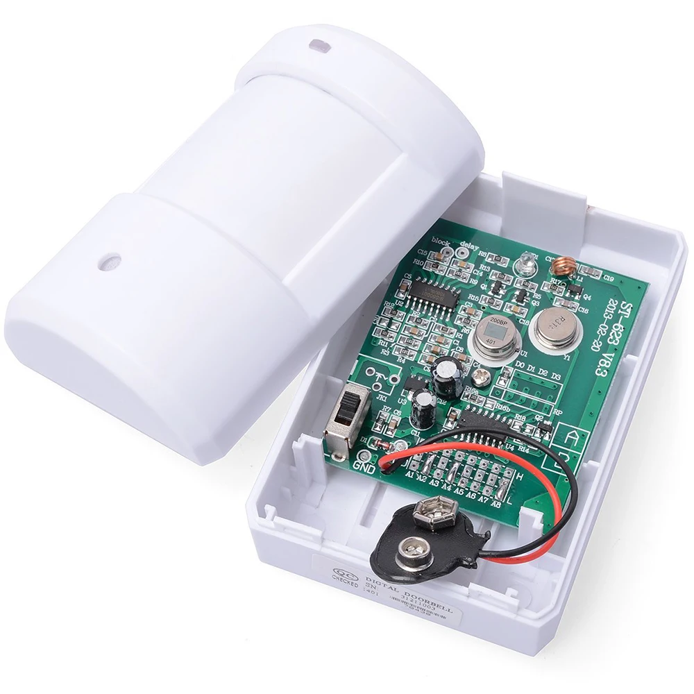 

Wireless Digital Infrared Monitor Sensor Detector Alarm Entry Doorbell Visitor Home Entry Welcome Chime Alarm Door Bell AE202