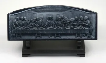 

Hankroi The Last Supper Transparent Relievo Imitated Crystal Made of Resin Stone 12 Inches Length Tabletop Decor