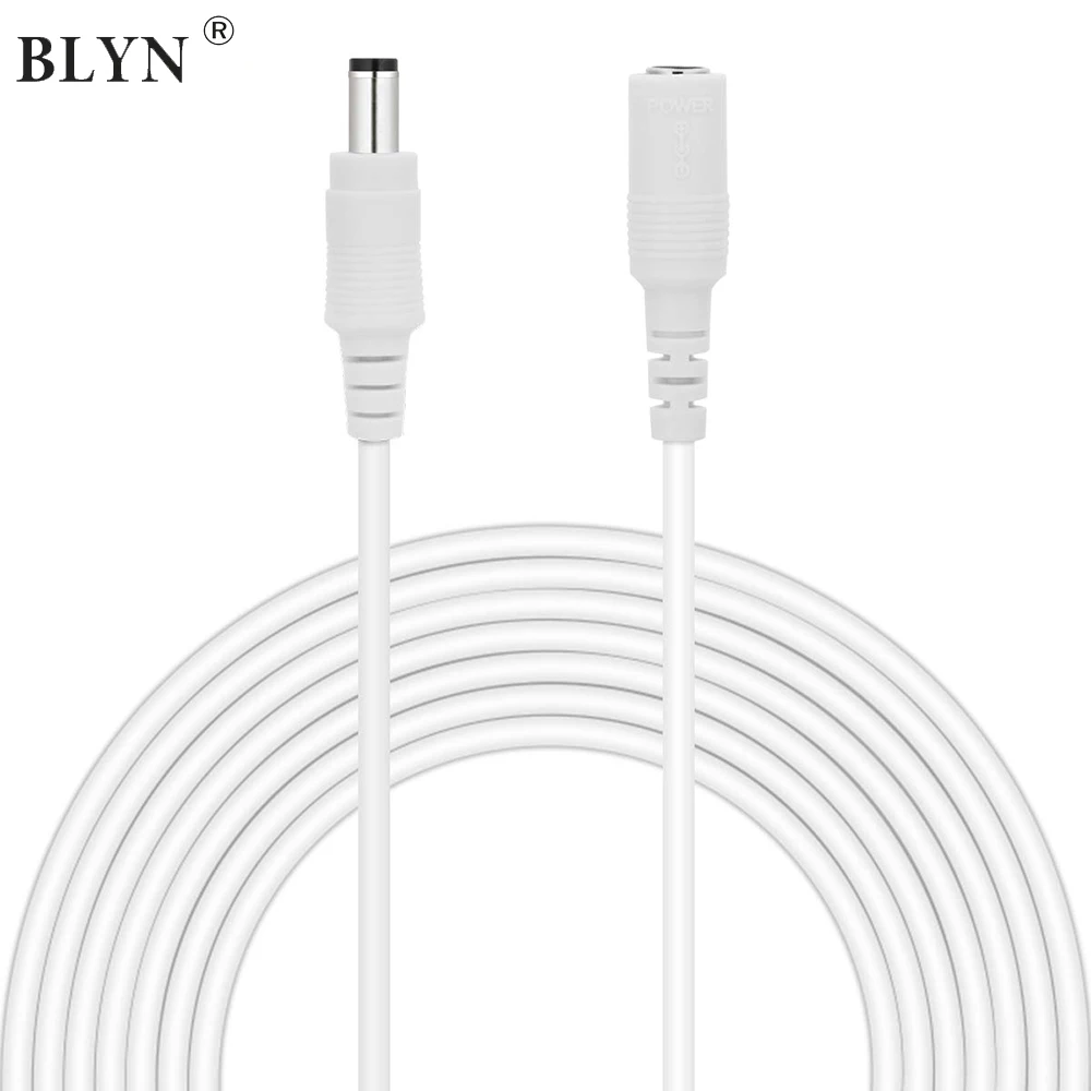  DC12V Extension Cable Connector 10FT 20FT 30FT Universal Power Cord Adapter 5.5mmx2.1mm For LED Str - 33004314580