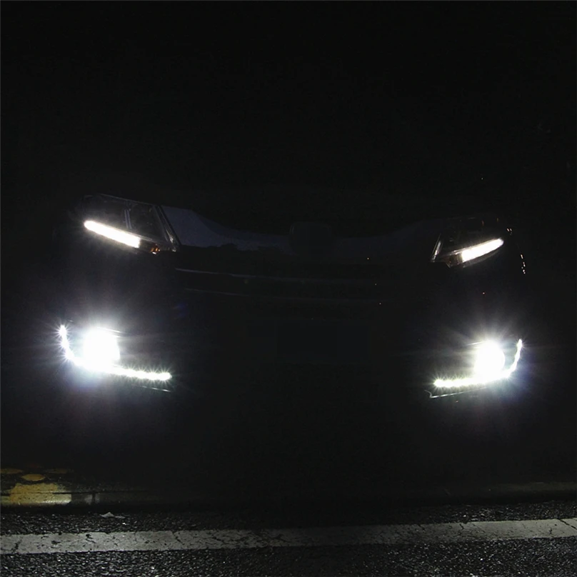 Автомобильный мигающий безопасный для вождения 1 комплект 3,5 дюймов светодиодный противотуманный фонарь DRL Дневной светильник для Audi A4 A4L 2009 2010 2011 светодиодный DRL Дневной ходовой светильник