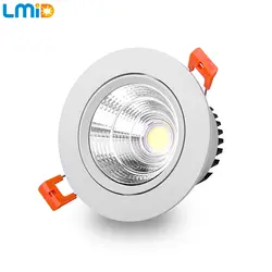 Lmid LED Светильники 5 Вт 7 Вт COB LED Потолок Ванной Встраиваемые Крытый Свет AC85-265V Теплый/Холодный Белый затемнения LED Лампы Светильники