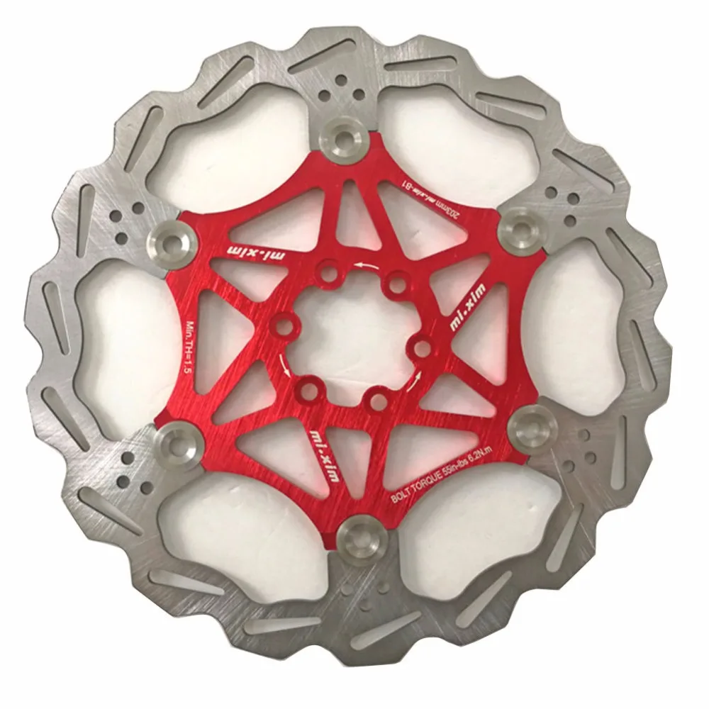 203mm MTB Bike Six Disc Brake Disc Floating 8" Disc Brake Rotors With