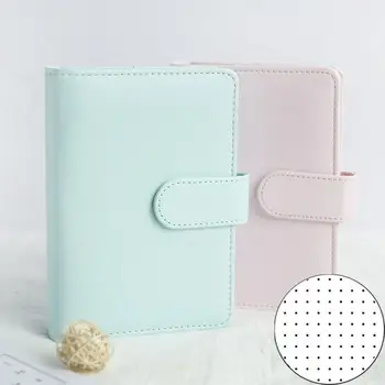 

A5 A6 Pink Leather Dotted Bullet Journal Spiral Notebook 80 Sheets Weeky Todo Monthly Planner Office Travel Note C20 D40