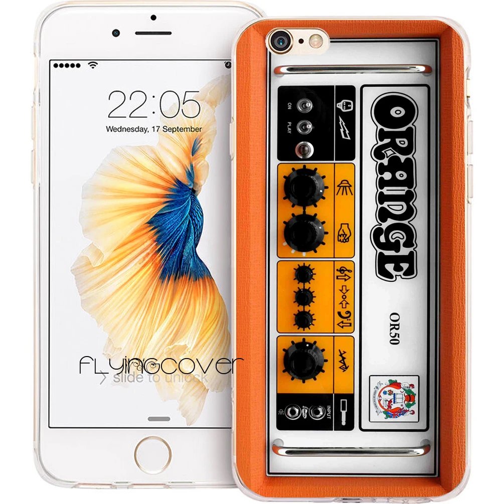 Fundas Guitar Amp Combos Clear Soft TPU Silicone Phone Cases for iPhone X 7 8 Plus 5S 5 SE 6 6S 4S 4 5C iPod Touch Case |