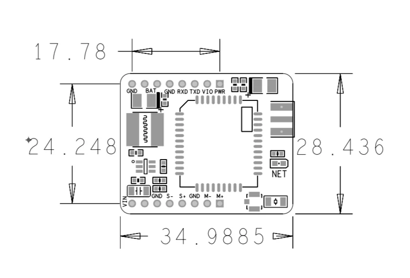 JINYUSHI Новое поступление! SIM7020 SIM7020E макетная плата B1/B3/B5/B8/B20/B28 LTE NB-IoT SMT Тип M2M модуль вместо SIM800C