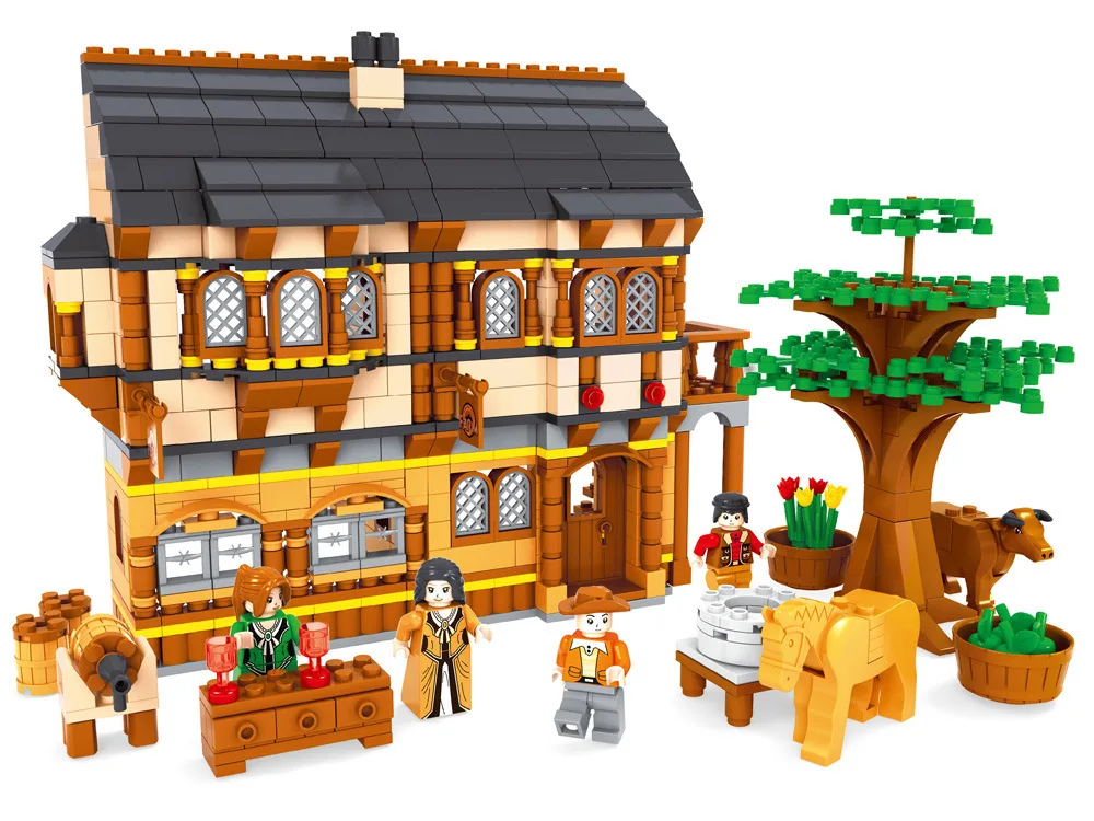 Model building kits compatible with lego new city farm 3D blocks