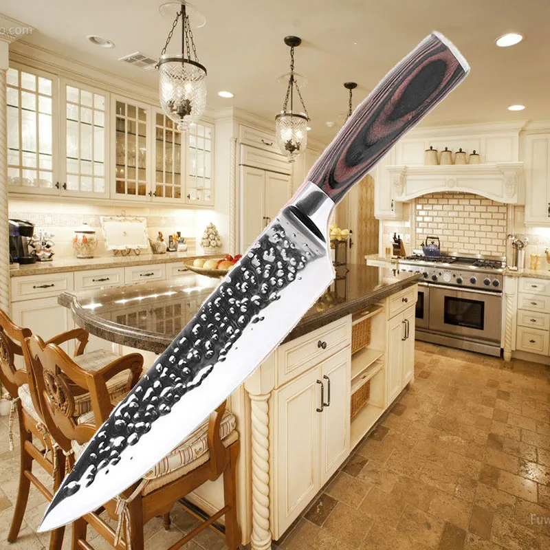 Kitchen Knives 8"Inch Stainless Steel Chef Knife High Grade 7Cr17