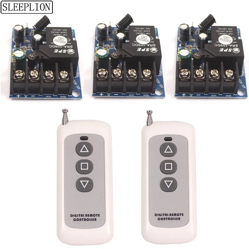 

Sleeplion 12V 14V 16V 18V 24V 36V 48V 30A Remote Switch Remote Control Switch Relay 30A 24V 12V 36V 48V Module Board 315/433MHz