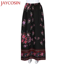 JAYCOSIN Женская модная летняя юбка макси в стиле бохо пляжная Цветочная Праздничная летняя длинная юбка с высокой талией 30p