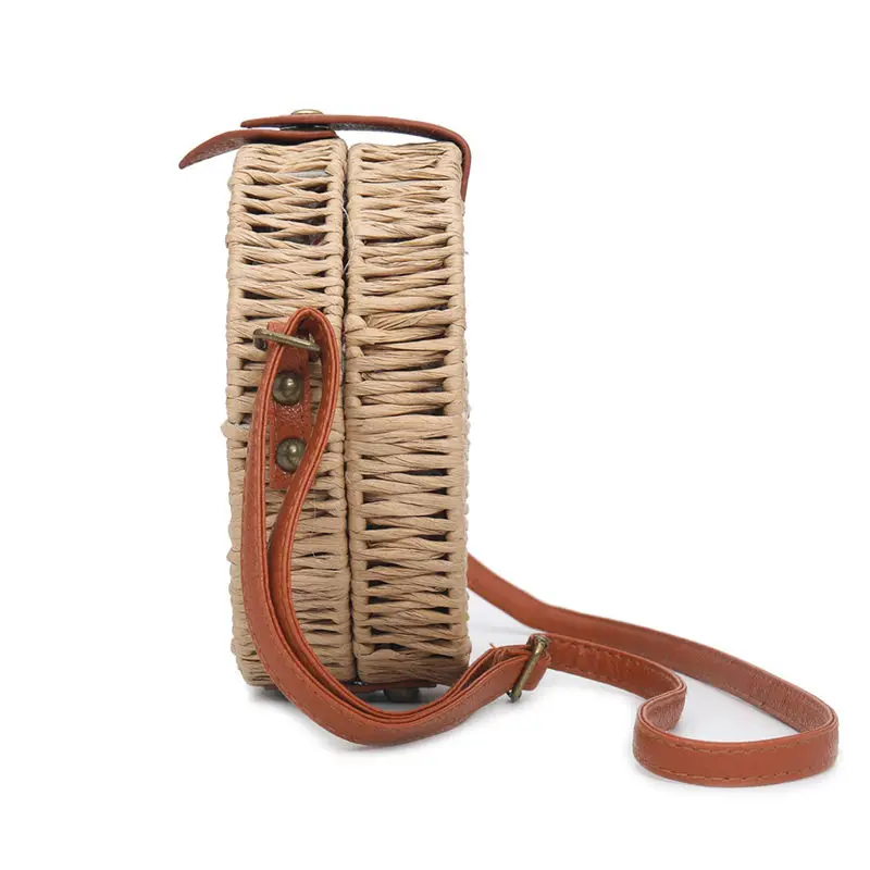 Straw Woven Shoulder Bag Crossbody Bag for Women 2019 Messenger Bags handbag women's bag bolsa feminina sac a main 40AP157