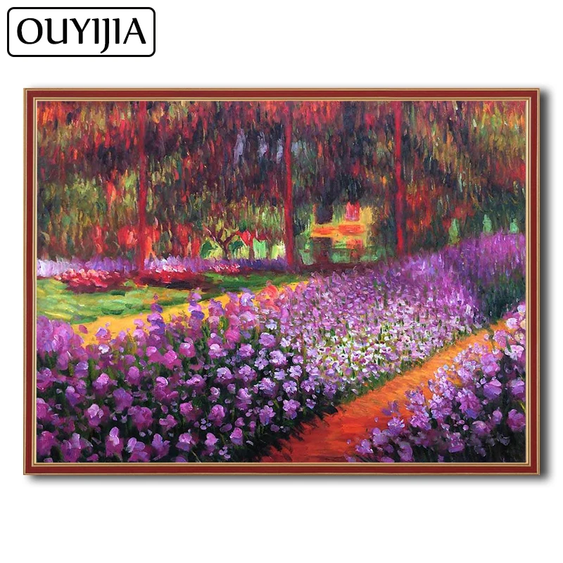 OUYIJIA пейзаж лаванда 5D DIY Алмазная вышивка картина стразы домашнее украшение