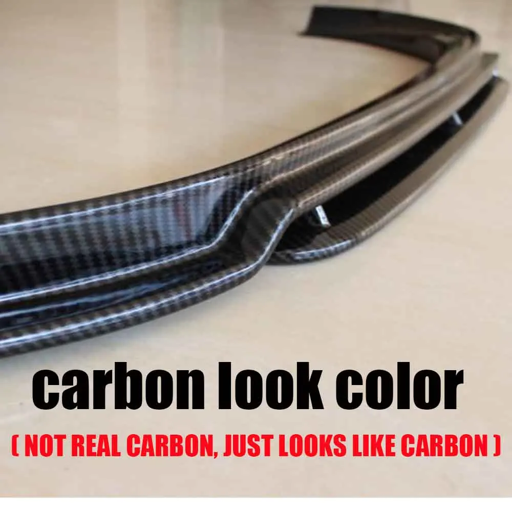 MK7 Посмотрите углеродного волокна передний бампер спойлер для MK7 Golf 7 R& R-line-(не может поместиться Golf 7 Стандартный& GT-I - Цвет: Carbon Look Color