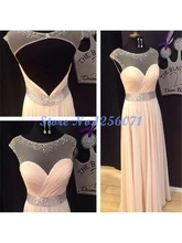 Delicate Pailletten Perlen Abendkleider Lange Backless Abendkleid Chic robe de soiree vestido de festa Abendkleid