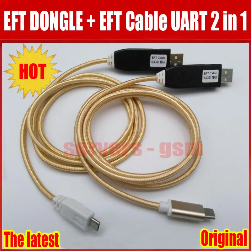 2019 Новые 100% оригинальные легко прошивки TEMA/EFT DONGLE + EFT кабель UART 2 в 1 Бесплатная доставка