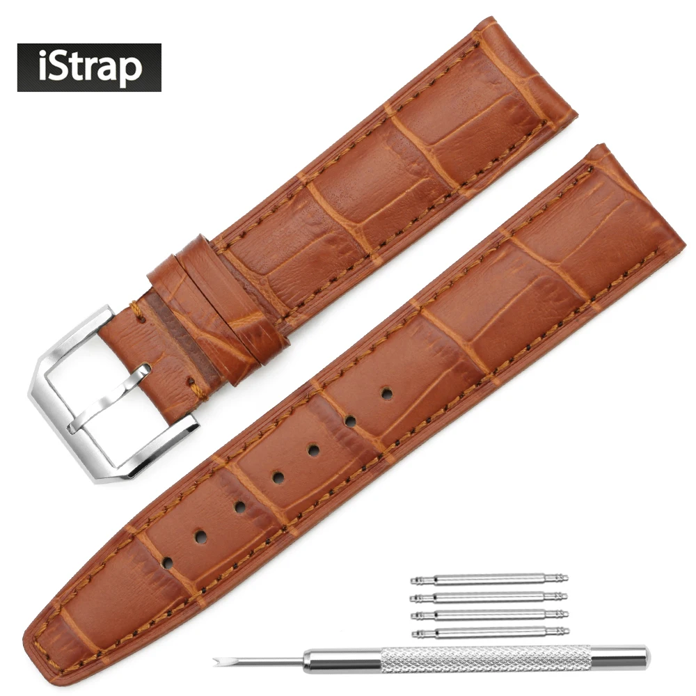 Ремешок для часов iStrap 20 мм 21 22 медово коричневый высококачественный ремешок из