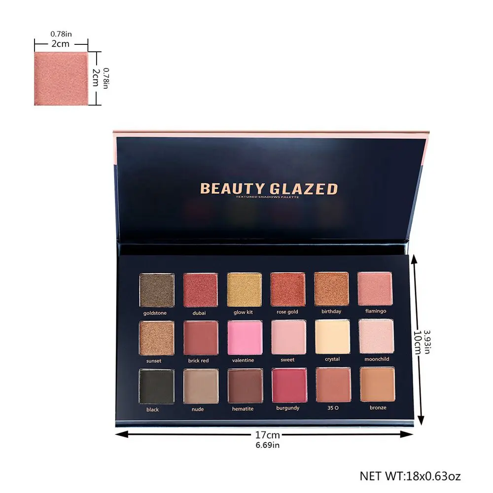 

Beauty Glazed 1PC Women Sexy Nude Makeup palette eyeshadow Fashion Waterproof Professional eyeshadow pallete matte Makeup Set