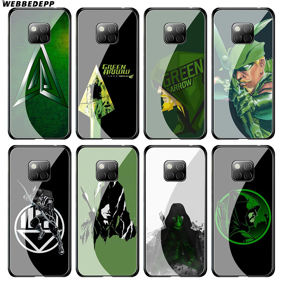 Чехол из закаленного стекла WEBBEDEPP Green Arrow Tv для Huawei Mate 20 P20 P10 P Smart 2019 2018 &amp Honor 10 9 8X 7A