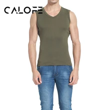 CALOFE мужские майки для бега жилет для упражнений без рукавов мужские Мягкие плотные однотонные топы для бега мужские спортивные эластичные майки