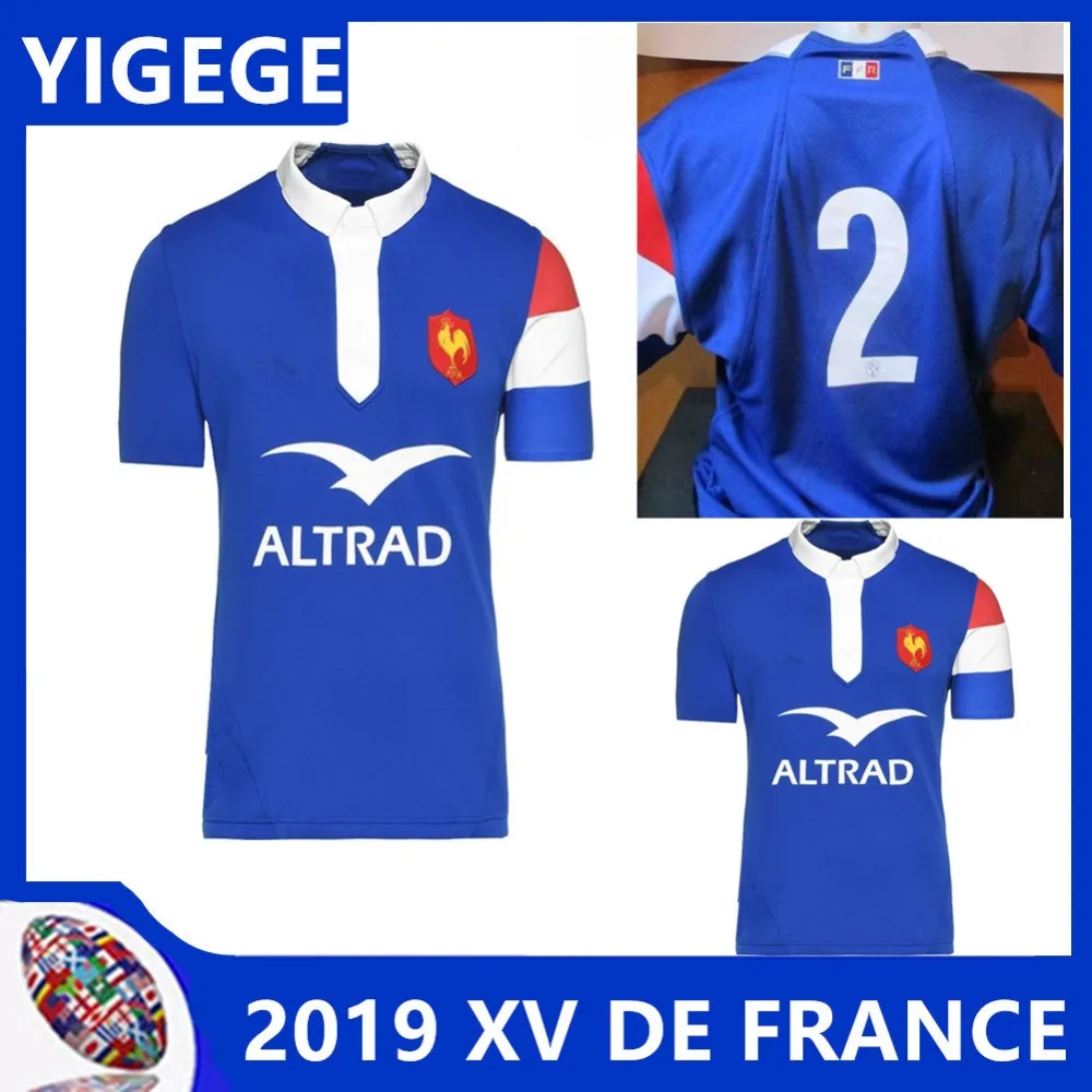 

YIGEGE FRANCE 2018/19 HOME RUGBY SHIRT SWEAT PRESENTATION XV DE FRANCE new French Rugby jerseys T-shirt European Size: S-3XL