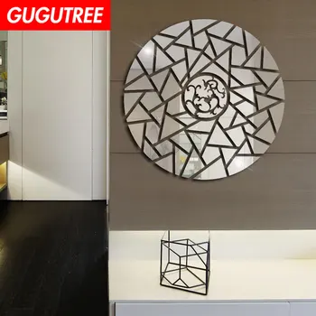 

Decorate Home 3D geometry round art wall mirror sticker decoration Decals mural painting Removable Decor Wallpaper LF-1253
