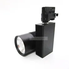 4 провода затемнения светодиодная осветительная дорожка 30 Вт 3 фазы сланцевый Трековый прожектор Bridgelux carril aluminio светодиодный рельсовый фонарь 20шт