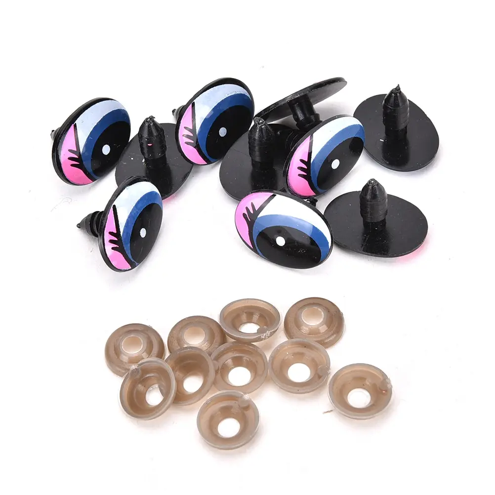 10pcs Handmade Cartoon Eyes Safety Eyes for toys Doll Plastic Doll Eye