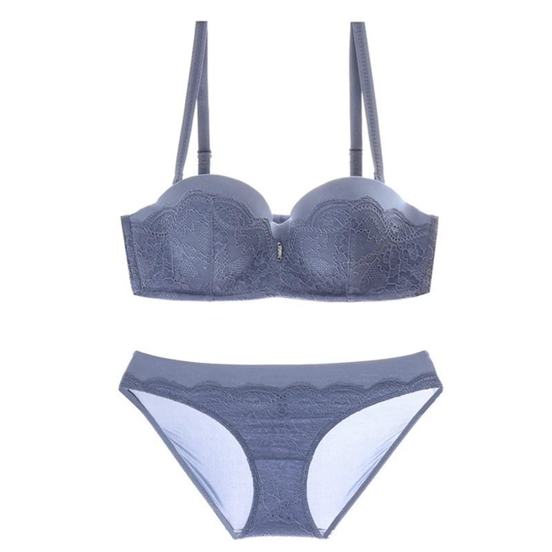 Комплект женского кружевного нижнего белья с чашками пуш ап|bride underwear|bra setwomen bra set |