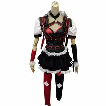 

2018 Batman Arkham Knight Harley Quinn cosplay costume Halloween Carnival Set costumes women sexy costume Harley quinn costume
