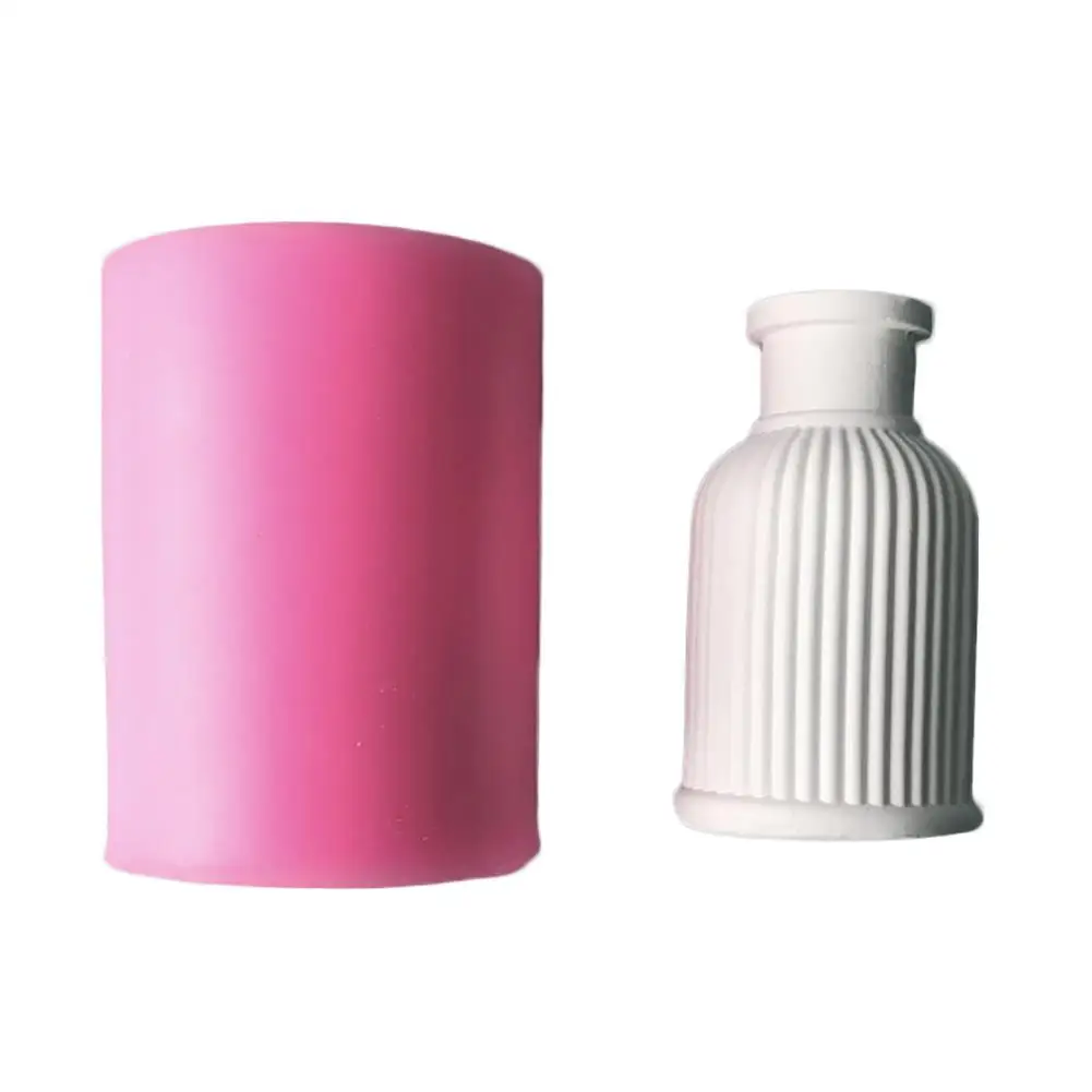 

3D Wine Bottle Vase Silicone Mold Resin Clay Soap Mold Aromatherapy Plaster Mold Home Living Room Decoration Handmade Mould