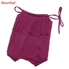 Baby Girls Short Romper Newborn Infant Clothing Girls Summer Cotton Tassels Romper Toddler Jumpsuit 0-3Years цена Baby Girls Short Romper Newborn Infant Clothing Girls Summer Cotton Tassels Romper Toddler Jumpsuit 0-3Years цены онлайн