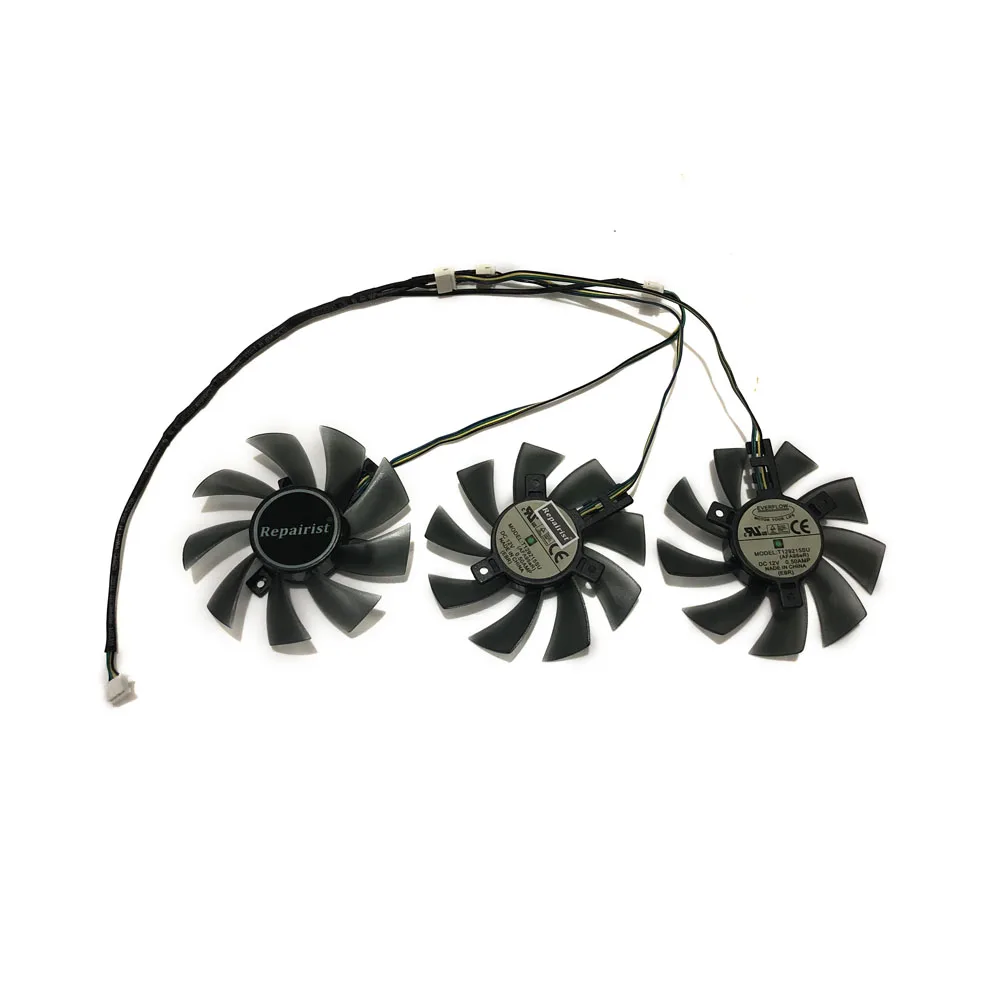 Вентилятор нагнетателя RX480 RX570 GPU альтернативный охладитель для карт Dataland PowerColor