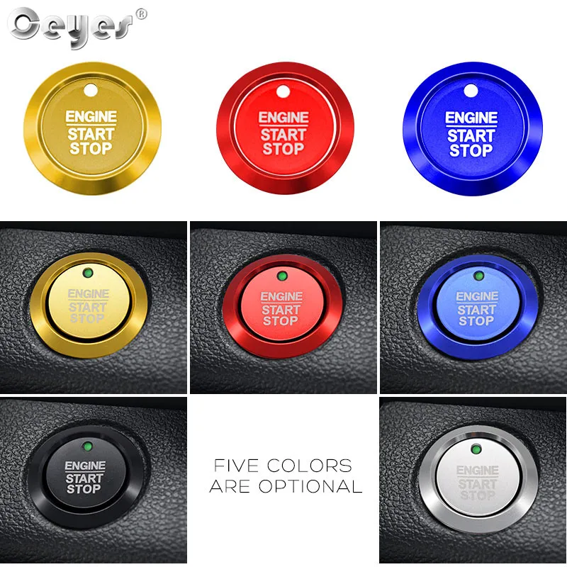 Car Start Engine Button Key Ring for FORD (11)