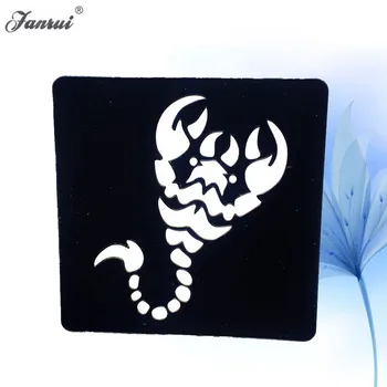 

Body Art Paint Henna Tattoo Stencil Scorpion Pattern Drawing Beauty Women Feet Hand Art Template Tattoo Stencil Gift AG04