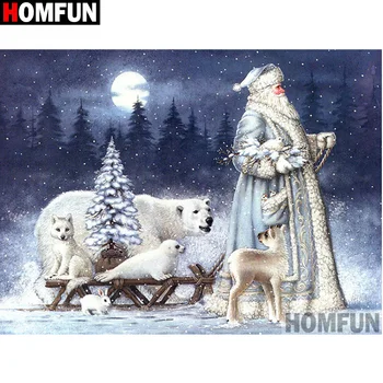 

HOMFUN Full Square/Round Drill 5D DIY Diamond Painting "Old man bear" 3D Diamond Embroidery Cross Stitch Home Decor A19832