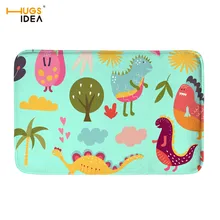 HUGSIDEA, мультяшный стиль, ковер для гостиной, Kawaii, рисунок динозавра, для дома, для детей, для спальни, коврики для ванной комнаты, Нескользящие коврики, Tapis Salon