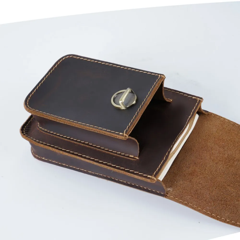Moterm мужская сумка на пояс из натуральной кожи с маленьким крючком, поясная сумка для сотового телефона, винтажная поясная сумка для путешествий