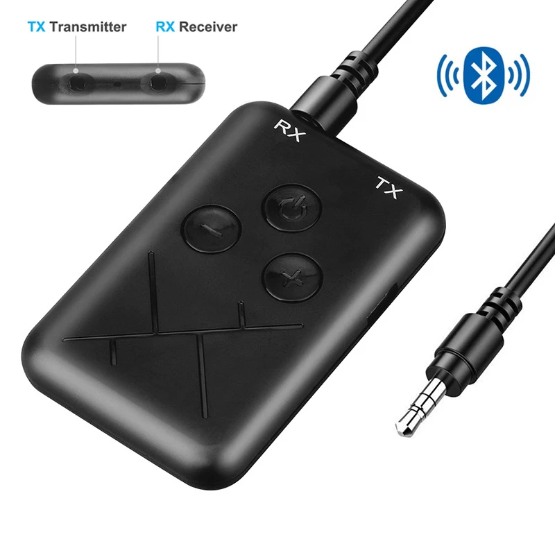 2 в 1 беспроводной Bluetooth аудио передатчик и приемник USB 4 Aux 3 5 мм адаптер для ТВ