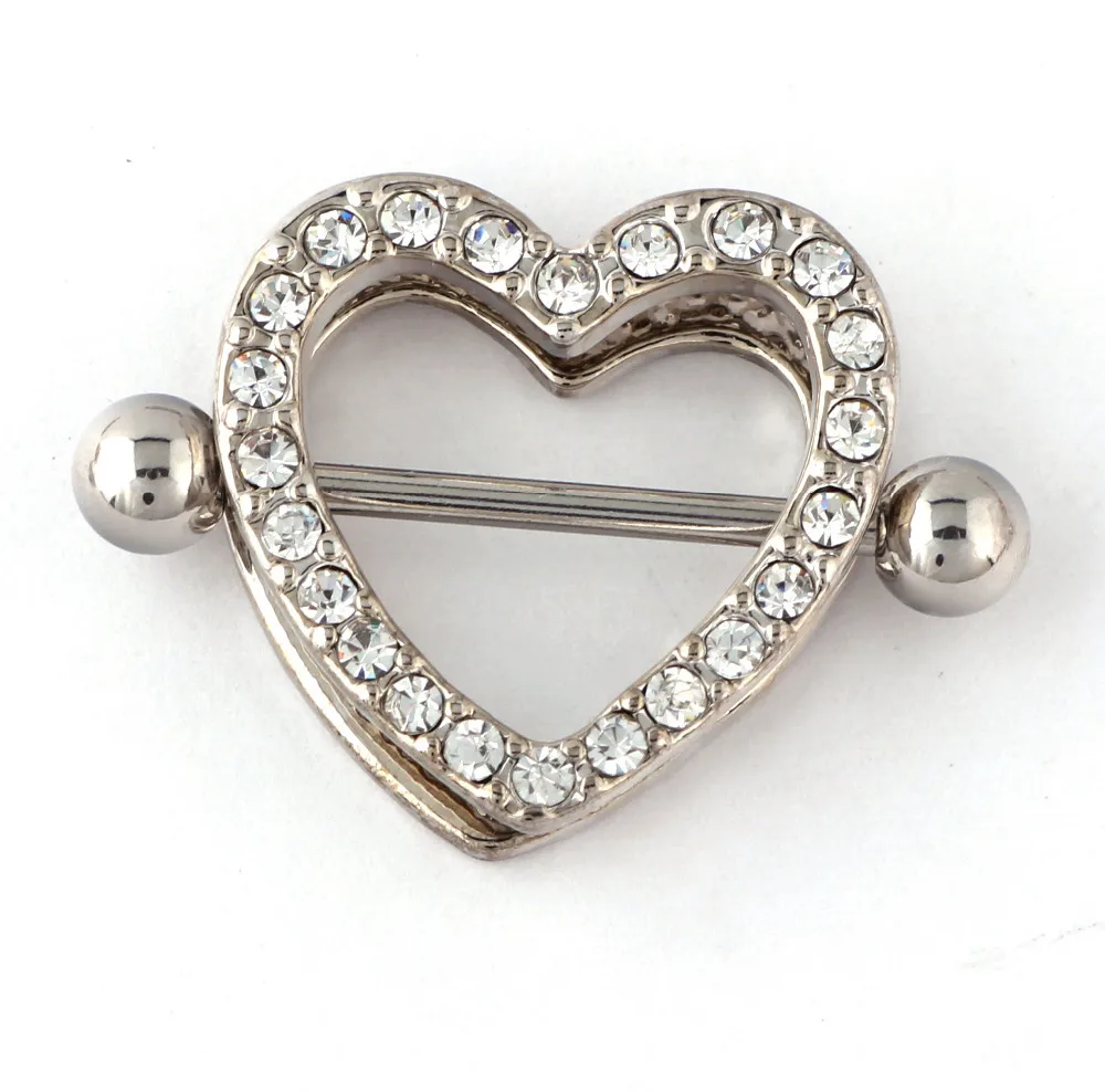 Aliexpress.com : Buy 1Pair Hot Fashion Stainless Steel Heart Clip On Heart Nipple Rings Stainless Steel